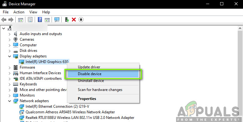 Disabling on-board Graphics