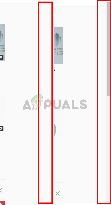Chrome scrollbar disappears