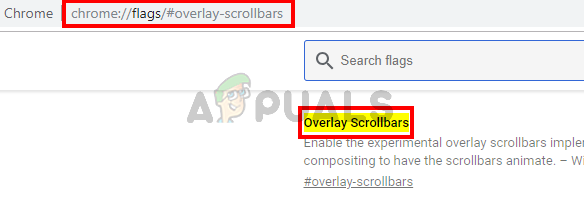 Open chrome overlay scrollbar flag